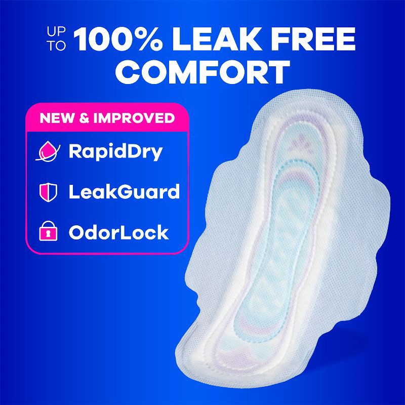 slide 3 of 12, Always Ultra Thin Pads Unscented with Wings - Regular Absorbency - Size 1 - 62ct, 1 x 62 ct
