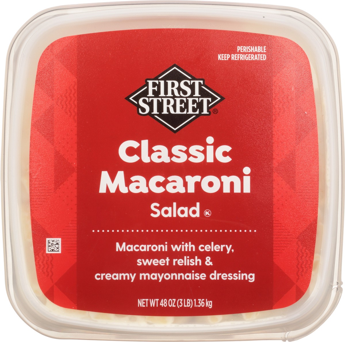 slide 13 of 14, First Street Macaroni Salad, 3 lb