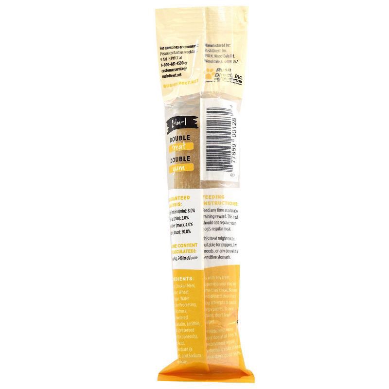 slide 3 of 5, Ultra Chewy Double Bones Chicken Flavor Single Dry Dental Dog Treats - 2.8oz, 2.8 oz