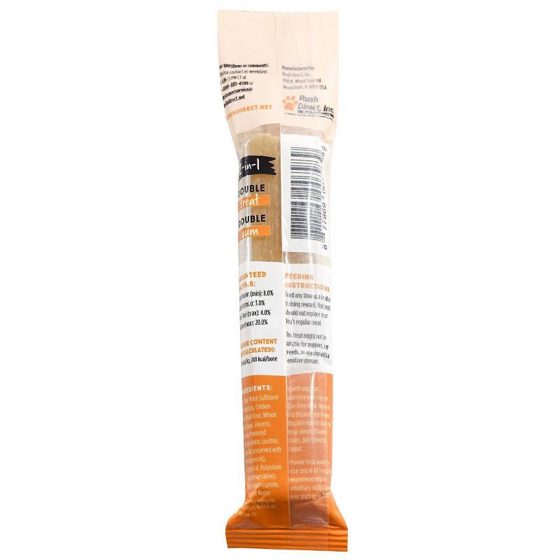 slide 3 of 5, Ultra Chewy Double Bones Peanut Butter Flavor Single Dry Dental Dog Treats - 2.8oz, 2.8 oz