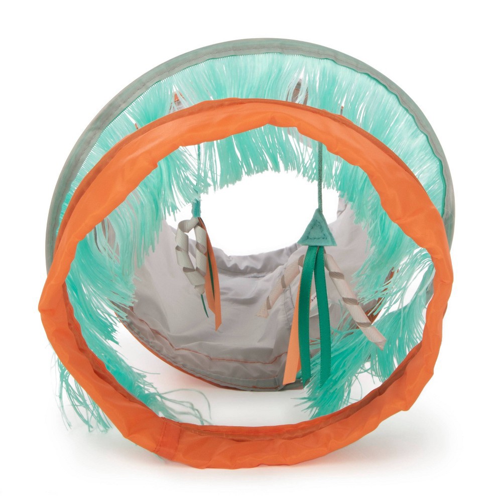 slide 3 of 7, SmartyKat Fringe Frenzy Tunnel Cat Toy, 1 ct