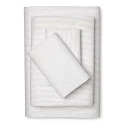 Twin/Twin XL Microfiber Sheet Set Sleek Silver - Room Essentials™: Polyester, Peached, Elastic Fitted, OEKO-TEX Certified