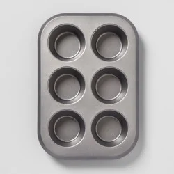 6 Cup Jumbo Muffin Tin Warp Resistant Textured Steel - Made By Design