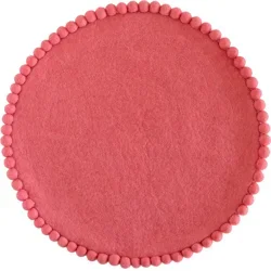 Hester & Cook Pink Pom Pom Felt Placemat