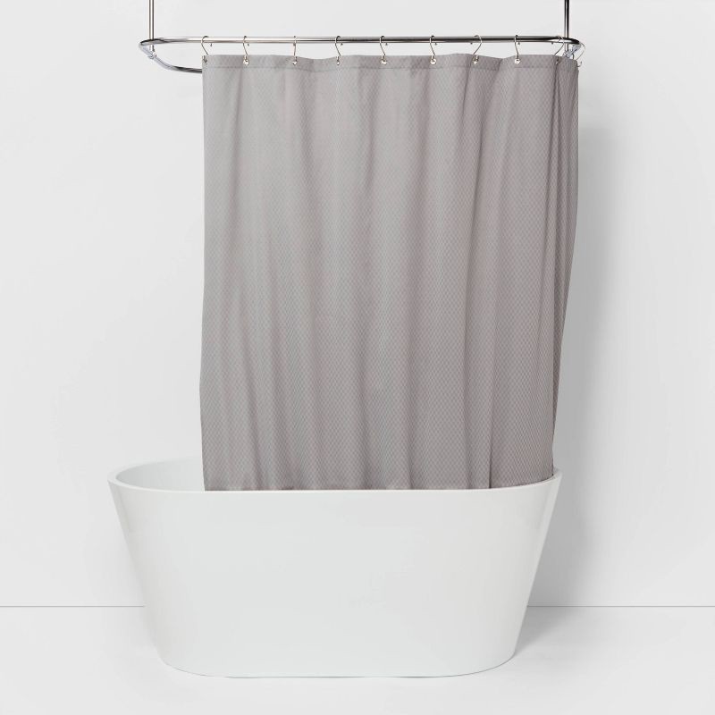 slide 1 of 4, Waterproof Fabric Heavy Weight Shower Liner Gray - Made By Design™, 1 ct