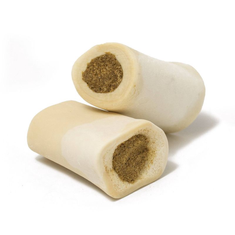 slide 3 of 4, Cadet Stuffed Shin Bone Peanut Butter Dog Treat - 3-4" - 6oz, 6 oz