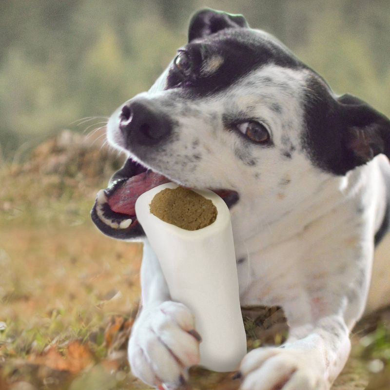slide 4 of 4, Cadet Stuffed Shin Bone Peanut Butter Dog Treat - 3-4" - 6oz, 6 oz