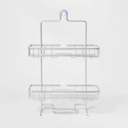 Wide Rustproof Shower Caddy with Lock Top Aluminum - Threshold™