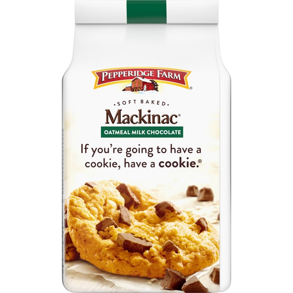 slide 5 of 7, Pepperidge Farm Mackinac Soft Baked Oatmeal Milk Chocolate Cookies, 8.6 oz