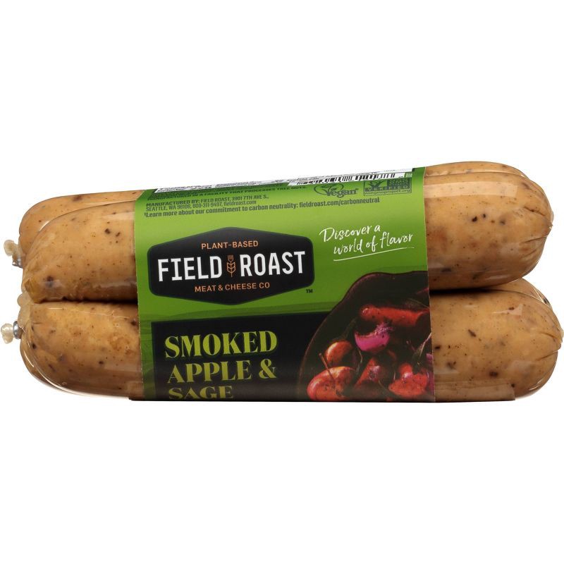slide 1 of 3, Original Field Roast Field Roast Vegan Smoked Apple & Sage Plant Based Sausages - 12.95oz/4ct, 12.95 oz, 4 ct