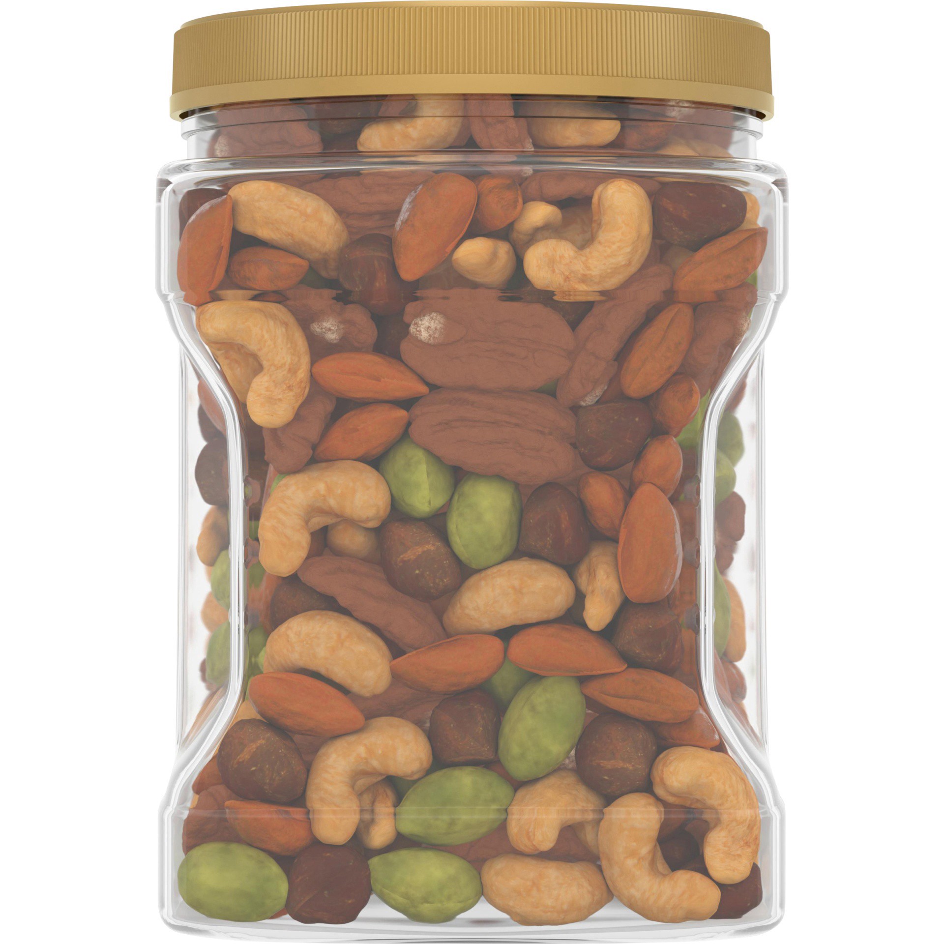 slide 17 of 27, Planters Deluxe Mixed Nuts with Cashews, Almonds, Pecans, Pistachios, Hazelnuts & Sea Salt, 34 oz