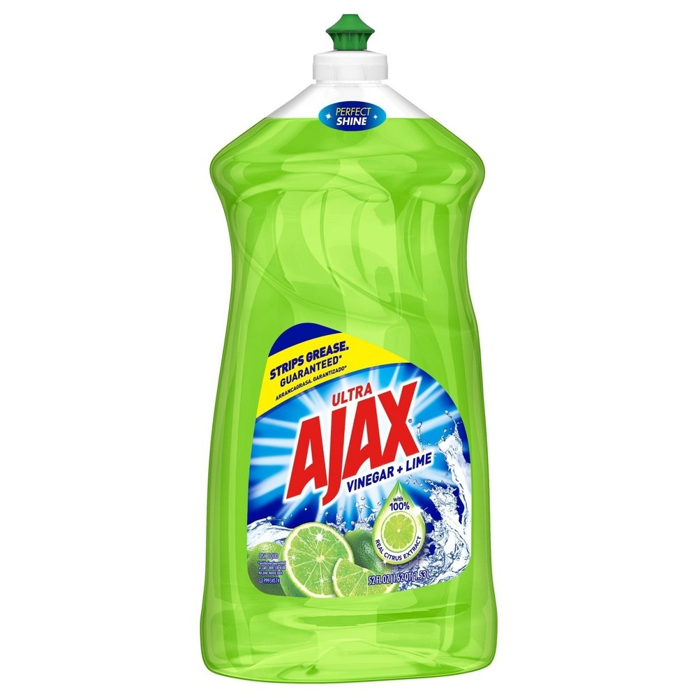 slide 2 of 3, Ajax Ultra Triple Action Liquid Dish Soap Detergent - Vinegar and Lime - 52 fl oz, 52 fl oz