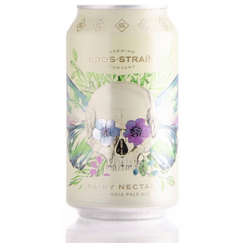 slide 1 of 1, Kros Strain Brewing Company Kros Strain Fairy Nectar IPA Beer - 4pk/12 fl oz Cans, 4 ct; 12 fl oz