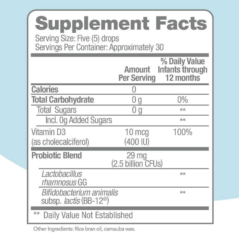 slide 3 of 12, Culturelle Baby Immune + Digestive Support Probiotic Drops for Infants & Newborns - 0.3 fl oz, 0.3 fl oz