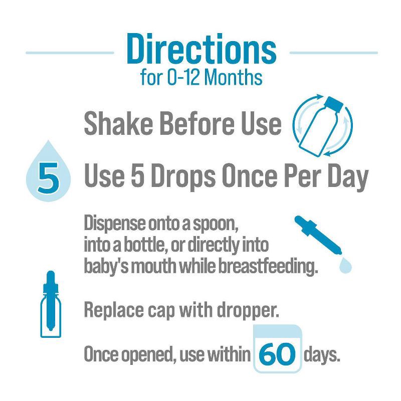 slide 5 of 12, Culturelle Baby Immune + Digestive Support Probiotic Drops for Infants & Newborns - 0.3 fl oz, 0.3 fl oz