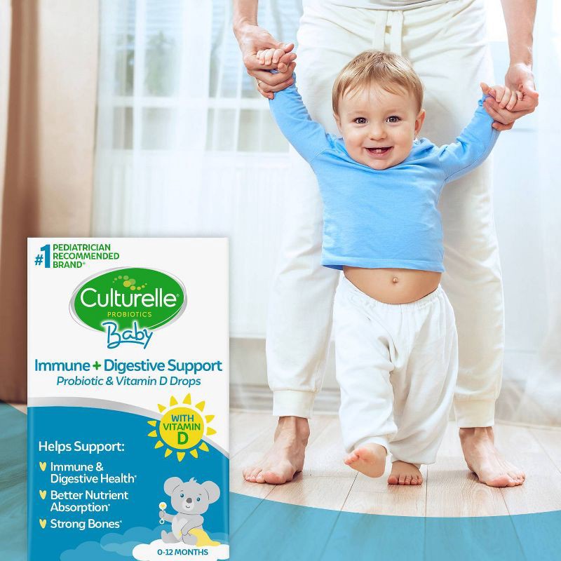 slide 7 of 12, Culturelle Baby Immune + Digestive Support Probiotic Drops for Infants & Newborns - 0.3 fl oz, 0.3 fl oz