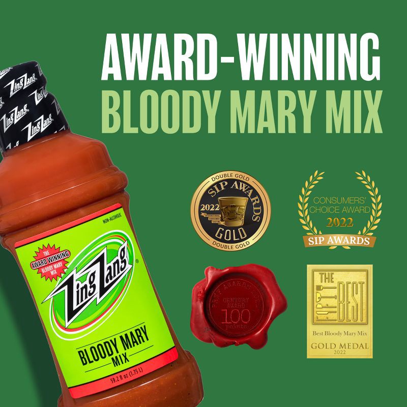 slide 7 of 9, Zing Zang Bloody Mary Mix 1.75L Bottle, 1.75 liter