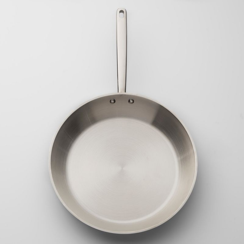 slide 1 of 1, Stainless Steel Skillet 12" - Made By Design, 1 ct