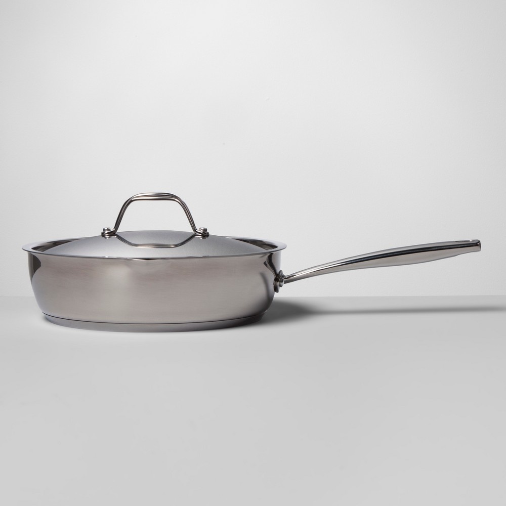 slide 4 of 4, Made by Design Stainless Steel Saute Pan with Lid , 10 in