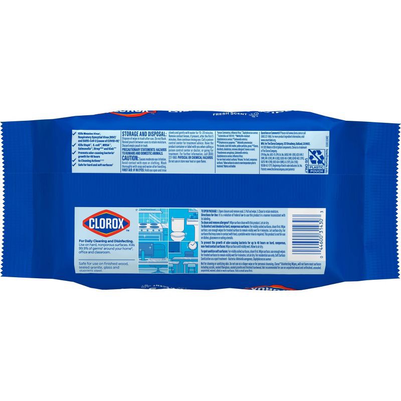 slide 16 of 16, Clorox Fresh Scent Disinfecting Wipes - 75ct, 75 ct