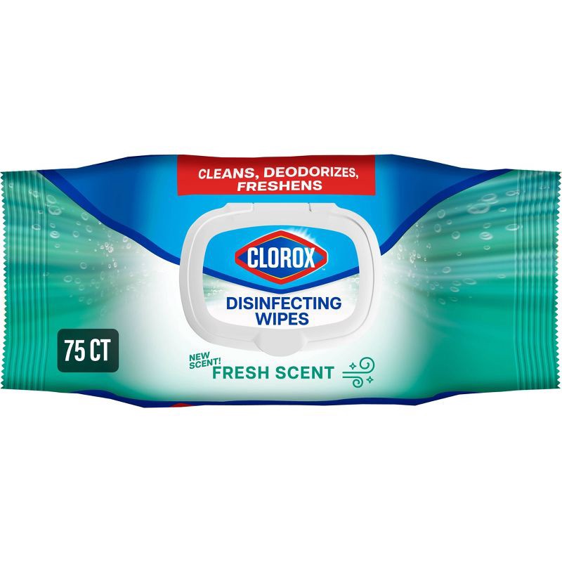 slide 1 of 17, Clorox Fresh Scent Disinfecting Wipes - 75ct, 75 ct