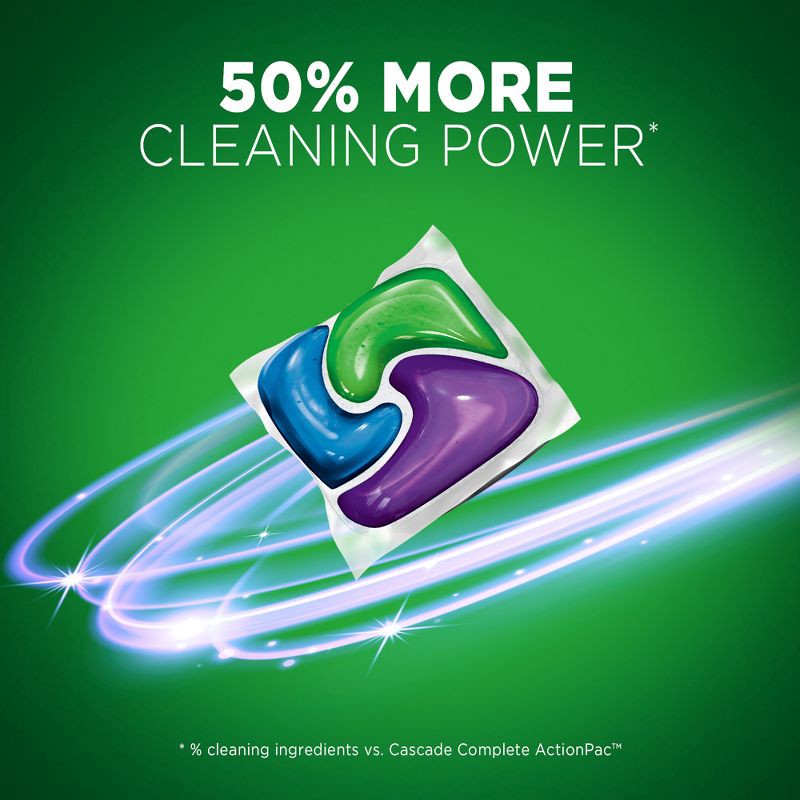 slide 2 of 15, Cascade Lemon Scent Platinum ActionPacs Dishwasher Detergents - 62ct, 62 ct