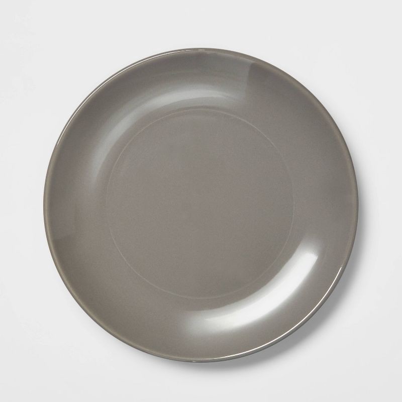 slide 3 of 5, 12pc Stoneware Avesta Dinnerware Set Gray - Threshold™, 12 ct