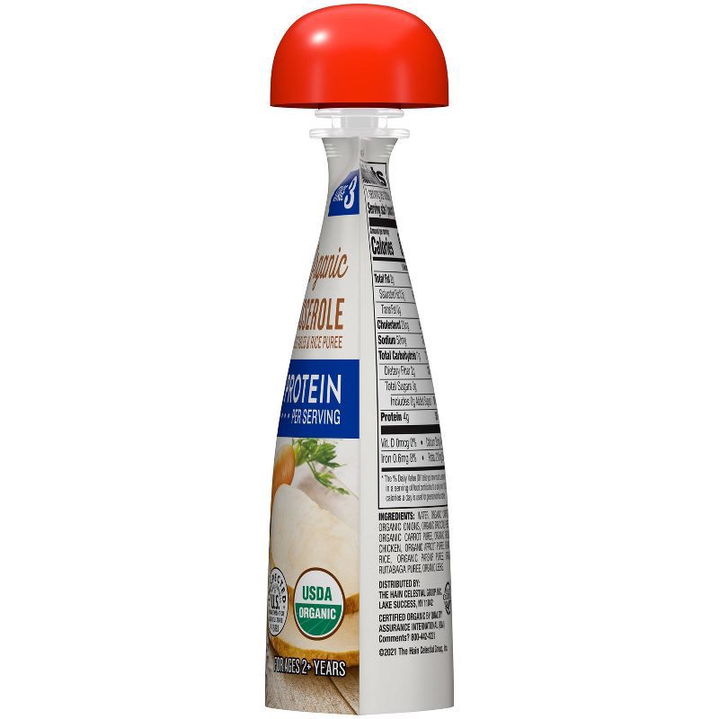 slide 3 of 3, Earth's Best Organic Chicken Casserole with Vegetables and Rice Baby Food Pouch - 4oz, 4 oz