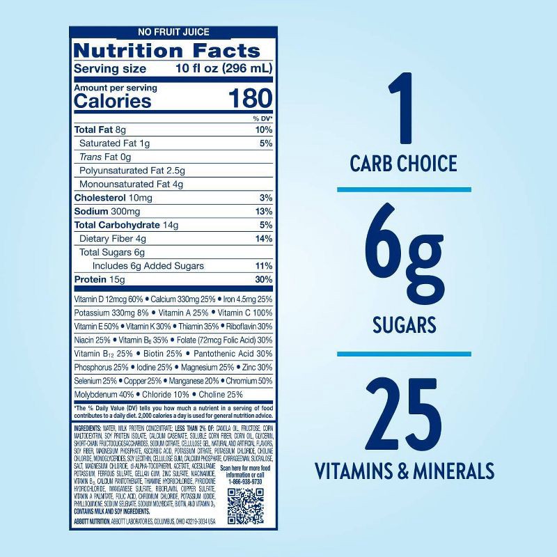 slide 8 of 11, Glucerna Hunger Smart Nutrition Shake Classic Strawberry Non-Caffeinated - 6ct/60 fl oz, 6 ct, 60 fl oz