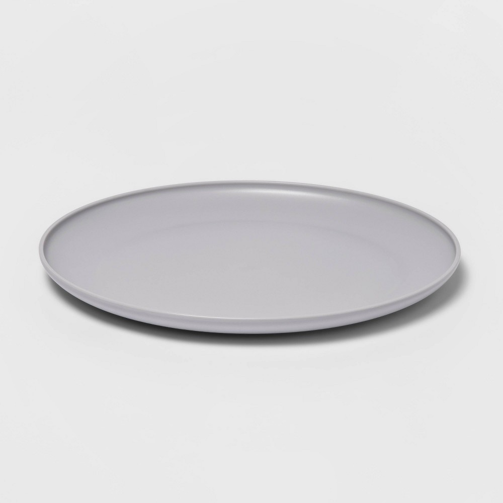 slide 2 of 3, 10.5" Plastic Dinner Plate Gray - Room Essentials, 1 ct