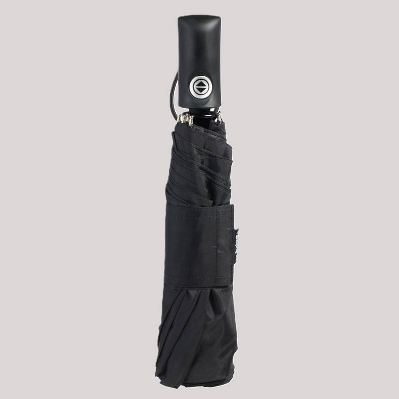 slide 3 of 3, Totes One-Touch Auto Open Close ECO Compact Umbrella - Black, 1 ct