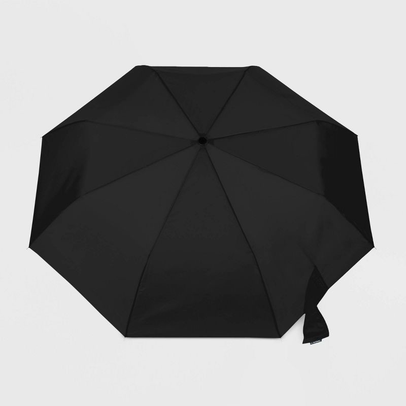 slide 3 of 3, Totes Super Mini Manual ECO Compact Umbrella - Black, 1 ct