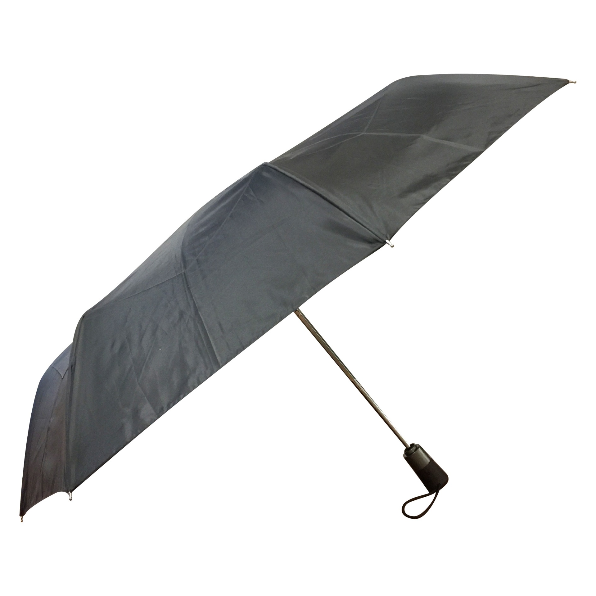 slide 1 of 3, Totes Titan Automatic Open Close Windproof & Water-Resistant Foldable Compact Umbrella - Black, 1 ct