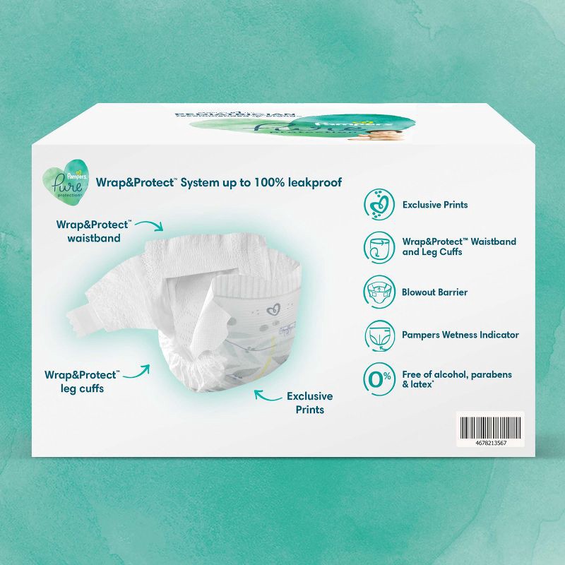 slide 15 of 16, Pampers Pure Protection Diapers Super Pack - Size 0 - 76ct, 76 ct