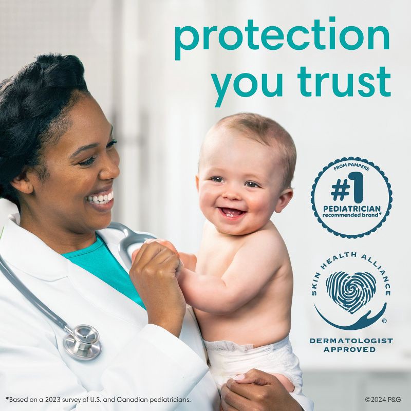 slide 6 of 10, Pampers Pure Protection Diapers Super Pack - Size 0 - 76ct, 76 ct