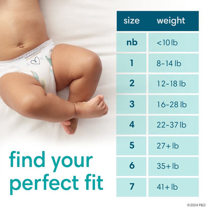 slide 8 of 10, Pampers Pure Protection Diapers Super Pack - Size 0 - 76ct, 76 ct