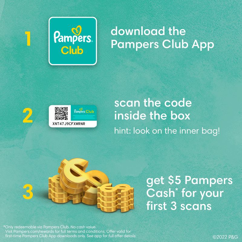 slide 9 of 15, Pampers Pure Protection Diapers Super Pack - Size 2 - 74ct, 74 ct
