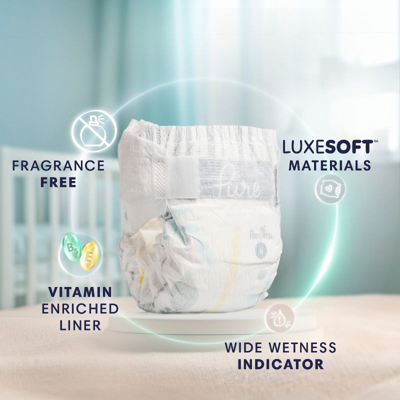 slide 2 of 16, Pampers Pure Protection Diapers Super Pack - Size 5 - 48ct, 5 x 48 ct