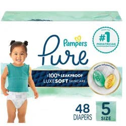 Pampers Pure Protection Diapers Super Pack - Size 5 - 48ct
