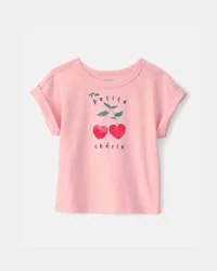 Carter's Toddler Girl Cherry Top - Pink - 2T