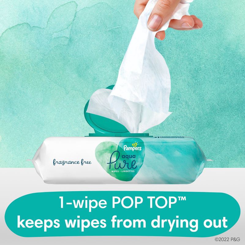 slide 3 of 12, Pampers Aqua Pure Sensitive Baby Wipes - 112ct, 112 ct