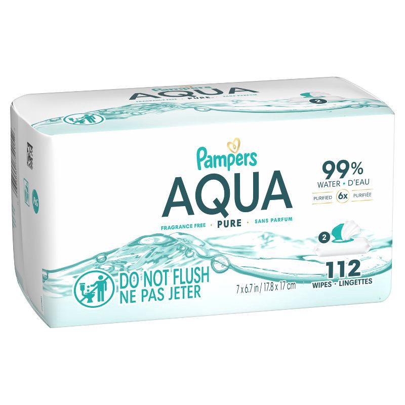 slide 13 of 16, Pampers Aqua Pure Sensitive Baby Wipes - 112ct, 112 ct