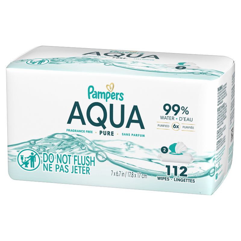 slide 14 of 16, Pampers Aqua Pure Sensitive Baby Wipes - 112ct, 112 ct