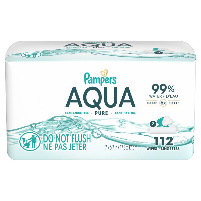 slide 15 of 16, Pampers Aqua Pure Sensitive Baby Wipes - 112ct, 112 ct