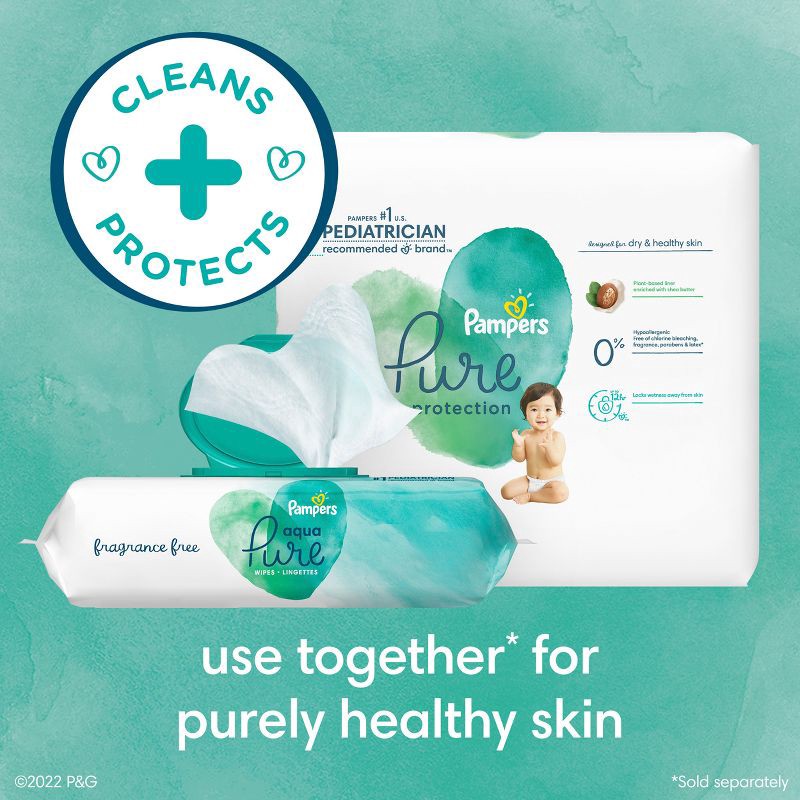 slide 10 of 13, Pampers Aqua Pure Sensitive Baby Wipes - 112ct, 112 ct