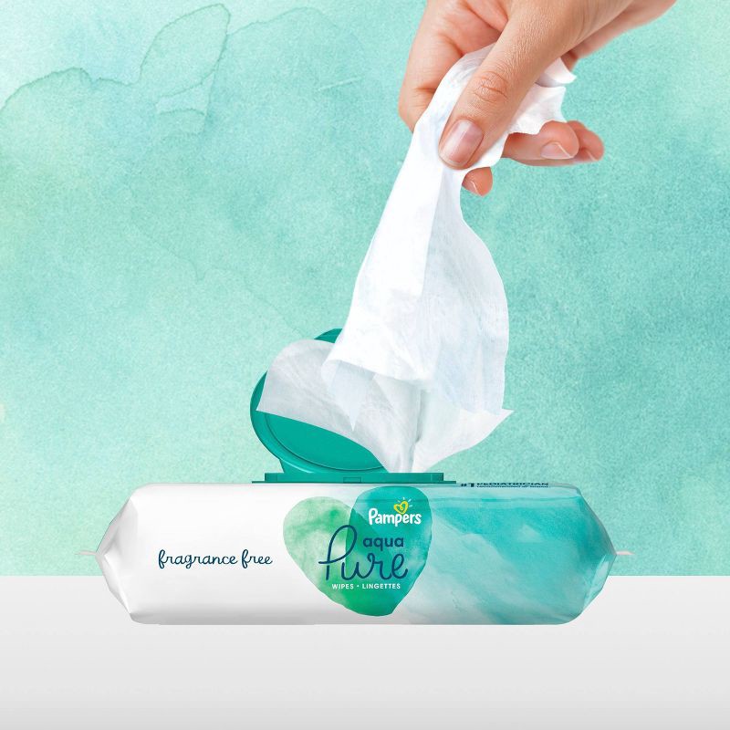 slide 3 of 8, Pampers Aqua Pure Sensitive Baby Wipes - 336ct, 336 ct