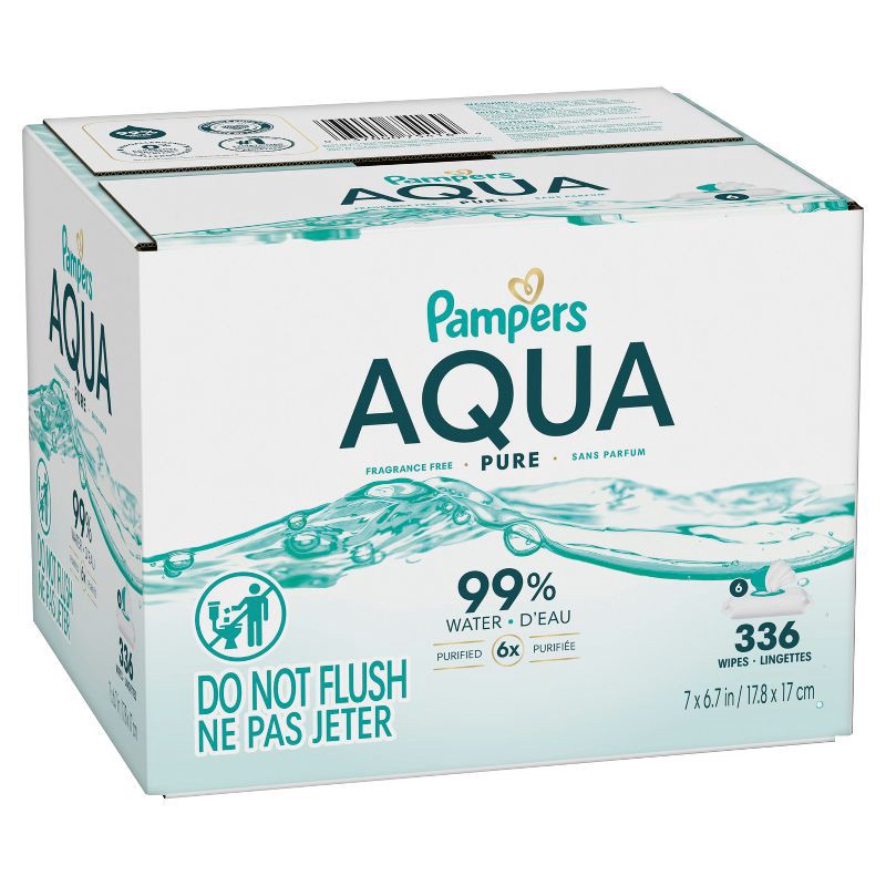 slide 13 of 16, Pampers Aqua Pure Sensitive Baby Wipes - 336ct, 336 ct