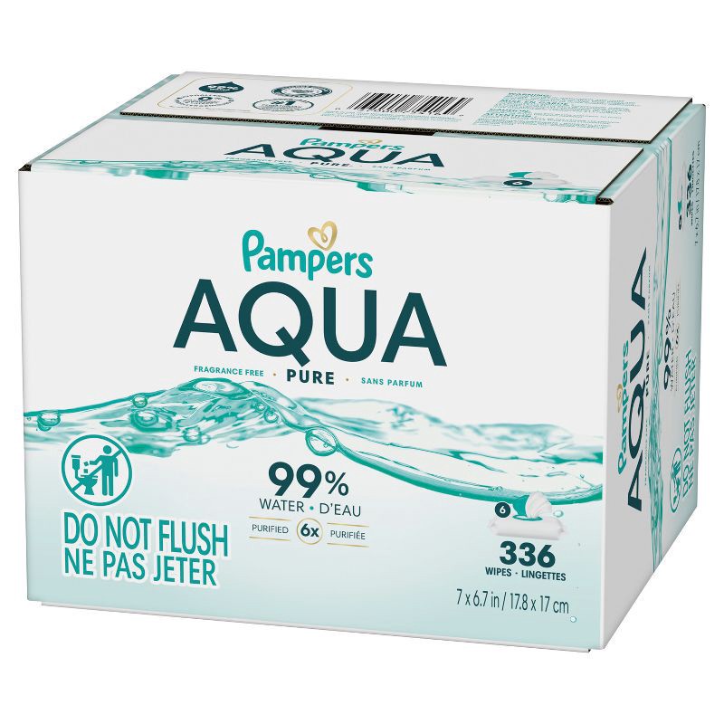 slide 14 of 16, Pampers Aqua Pure Sensitive Baby Wipes - 336ct, 336 ct