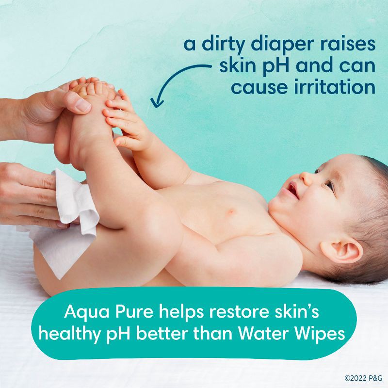 slide 4 of 10, Pampers Aqua Pure Sensitive Baby Wipes - 336ct, 336 ct