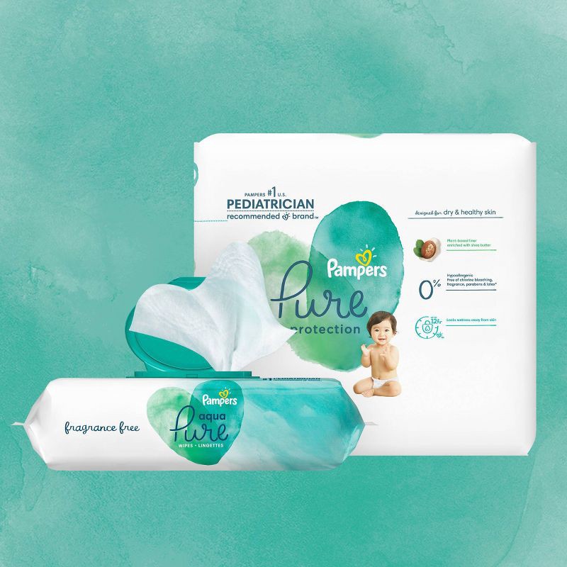 slide 7 of 8, Pampers Aqua Pure Sensitive Baby Wipes - 336ct, 336 ct